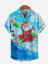 Men's Christmas Funny Graphic Short Sleeve Hawaiian Shirt